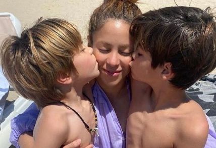 Shakira and Gerard Pique share two kids.